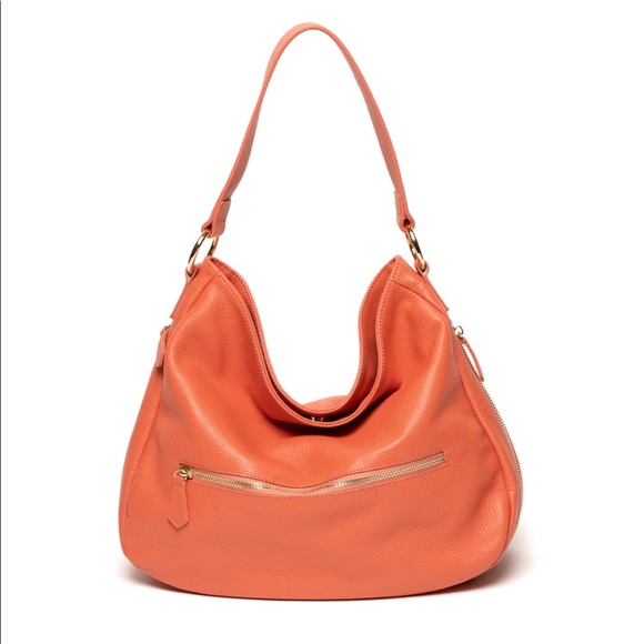 laggo Bags Laggo Taylor Leather Hobo Shoulder Bag Coral Poshmark